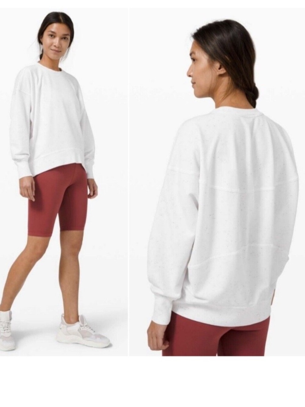 Lululemon LA Back in Action Crew White